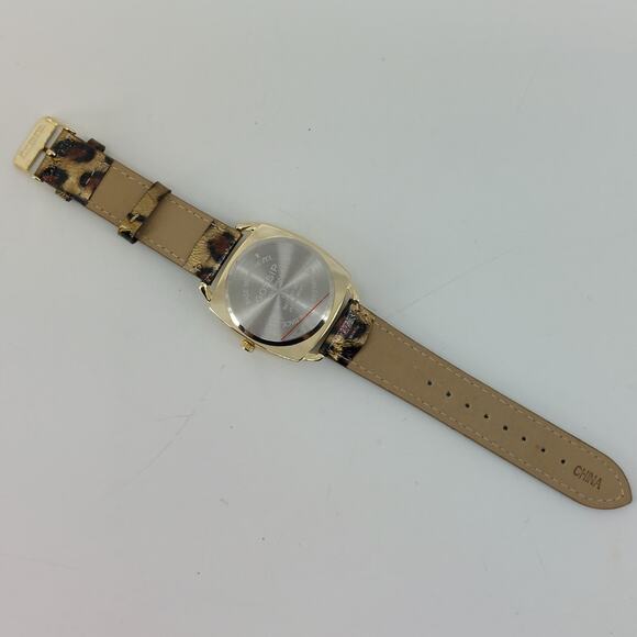 Gossip Quartz Leopard Spots Print Wristwatch Japan Movement - Picture 8 of 14